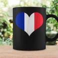 フランス国旗ラブハートフランス国旗 コーヒーマグ ギフトのアイデア