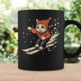 フリースタイルスキーヤー猫 フリースタイルスキー コーヒーマグ ギフトのアイデア