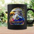 フリーメイソンs&C「マイティカラーイーグル」と書かれたフリーメイソンのシンボル。 コーヒーマグ ギフトのアイデア