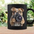 ブルドッグ 写真家 写真カメラ コーヒーマグ ギフトのアイデア