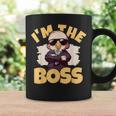 ベイビー・ボス「アイム・ザ・ボス」ライク・ア・ボス・キッズ コーヒーマグ ギフトのアイデア
