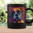 ボクサー 犬 カラフル イラスト グラフィック コーヒーマグ ギフトのアイデア