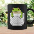 ポケットに入ったカエルのシャツ 面白いカエルのtシャツ カエルの恋人 コーヒーマグ ギフトのアイデア