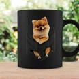 ポム犬愛好家のためのポケットに入った面白いポメラニアン。 コーヒーマグ ギフトのアイデア