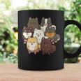 ポメラニアン ドッグ グループ かわいい ペット ブラック ホワイト チョコレート ポンポン コーヒーマグ ギフトのアイデア