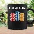 ポーカープレイヤー I'm All In カード カジノ 恋人 ギフト ギャンブル コーヒーマグ ギフトのアイデア