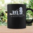 マリーナベイサンズ、マーライオンのスカイラインデザイン、象徴的なシンガポール コーヒーマグ ギフトのアイデア