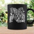 モノクロゼブラ柄アフリカサファリ動物野生生物 コーヒーマグ ギフトのアイデア