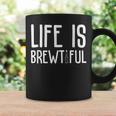 ライフ・イズ・ブルーティフル・ビューティフル・ドリンク・パーティーおもしろい飲みビール コーヒーマグ ギフトのアイデア