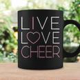 ライブ ラブ チアガール チアリーディング隊 チアリーダーチーム コーヒーマグ ギフトのアイデア