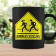 ランナー クロッシング サイン モチベーションを高める 面白い ランニング コーヒーマグ ギフトのアイデア