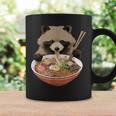 ラーメンたぬき タヌキ おもしろ ユニーク 動物 アニマル 狸 漢字 麺 グラフィック イラスト アニメ コーヒーマグ ギフトのアイデア