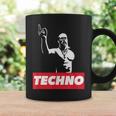 レイバー、Dj、ハードテクノパーティー、フェスティバルのためのテクノバイキング コーヒーマグ ギフトのアイデア