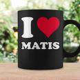 レッドハート I Love Matis コーヒーマグ ギフトのアイデア