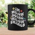 レトロ Groovy Im Wilow Doing Wilow Things おもしろ 母の日 コーヒーマグ ギフトのアイデア