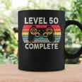 レトロ ゲーム レベル50 コンプリート 誕生日 ギフト 50歳の誕生日プレゼント女性男性ヴィンテージ コーヒーマグ ギフトのアイデア