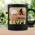レトロ ビッグフット & ピラミッド エジプト サスカッチ グラフィック コーヒーマグ ギフトのアイデア