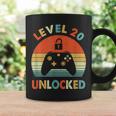 レベル 20 アンロック レトロ ヴィンテージ 面白い 20歳の誕生日 ゲーマー コーヒーマグ ギフトのアイデア