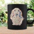 ロングヘア ダックスフンド ギフト かわいい ソーセージ 犬 レディース メンズ コーヒーマグ ギフトのアイデア