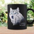 ローンウルフ 森 山 野生 野生動物 雪 オオカミ コーヒーマグ ギフトのアイデア