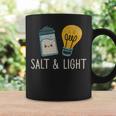 ヴィンテージ キュート ソルトライト 聖書 詩 マタイ 誇り高きクリスチャン コーヒーマグ ギフトのアイデア