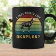 ヴィンテージレトロオカピ動物tシャツ I Just Really Like Okapi Ok コーヒーマグ ギフトのアイデア
