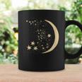 ヴィンテージ三日月と星宇宙アートイラストtシャツ コーヒーマグ ギフトのアイデア