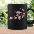 ヴィンテージ桜 日本の桜の花グラフィカルアート コーヒーマグ ギフトのアイデア