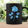 一輪挿し 青いバラ かわいい 青いバラ 花 ガーデニング コーヒーマグ ギフトのアイデア