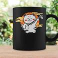 三味線で遊ぶ猫 コーヒーマグ ギフトのアイデア