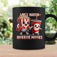 不気味なハロウィン映画愛好家 ホラー映画を見よう コーヒーマグ ギフトのアイデア