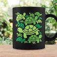 亀柄 カートゥーン アウトライン 面白いカメ コーヒーマグ ギフトのアイデア