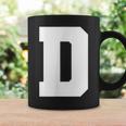 大文字 D アルファベットモノグラム イニシャル コーヒーマグ ギフトのアイデア