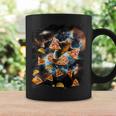 宇宙でピザタコスを食べるギャラクシーナマケモノ コーヒーマグ ギフトのアイデア