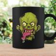 怖いゾンビtシャツハロウィンボーイズキッズフェイスゾンビ コーヒーマグ ギフトのアイデア
