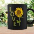 愛の大きなひまわりを作る庭師 コーヒーマグ ギフトのアイデア
