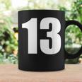 数字 Nhirn 数字 13 プレーン 白 数字 コーヒーマグ ギフトのアイデア