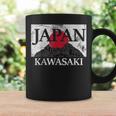 日本 カワサキ 富士山 旗 コーヒーマグ ギフトのアイデア