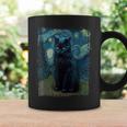 星月夜 ヴィンセント・ヴァン・ゴッホ 黒猫 レトロ絵画 猫 コーヒーマグ ギフトのアイデア