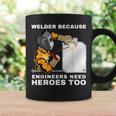 溶接工エンジニアにはヒーローが必要だから 面白すぎる溶接 コーヒーマグ ギフトのアイデア