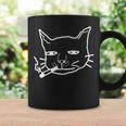 煙草を吸う猫 猫好き コーヒーマグ ギフトのアイデア