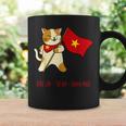 猫 ベトナム国旗 キティ おもしろギフト ブラック コーヒーマグ ギフトのアイデア