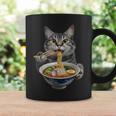 猫がラーメンを食べる リアル コーヒーマグ ギフトのアイデア
