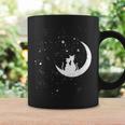 猫の家族 月の絵柄 メンズ レディース 子供 コーヒーマグ ギフトのアイデア