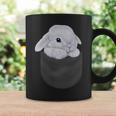 白毛 兎 うさぎ ポケット コーヒーマグ ギフトのアイデア