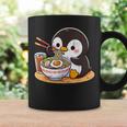 箸でラーメンを食べるかわいいペンギン コーヒーマグ ギフトのアイデア