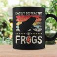 簡単に気を散らせるカエルのヴィンテージなカエル愛好家。 コーヒーマグ ギフトのアイデア