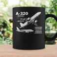 航空機 エアバスa320ジェット コーヒーマグ ギフトのアイデア