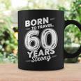 還暦祝い 旅行好き 父 母 男性 女性 60歳 レトロ おしゃれ 文字デザイン Born To Travel コーヒーマグ ギフトのアイデア