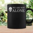 面白いエイリアン地球外ufo We Are Not Alone コーヒーマグ ギフトのアイデア